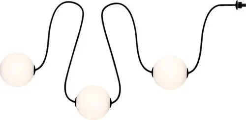 Paulmann 94912 Lichterkette Naima mit 3 Warmweißen Leuchtmitteln - Ergänzen Sie Ihr Basisset mit dieser 1,7m langen Lichterkette. Flexibel erweiterbar auf bis zu 100 Bälle, ideal für dekorative Lichtakzente im Außenbereich. Robuste IP67-Schutzklasse für langanhaltende Freude.