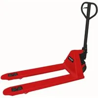 Einhell Palettenhubwagen BT-PT 2500 - 2500kg Tragkraft - Hubwagen für professionelle Werkstätten mit wartungsfreier Hydraulik, Sicherheitsdeichsel und geschweißtem Stahlrahmen für hohe Zuverlässigkeit und Langlebigkeit.