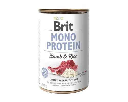 BRIT MONO PROTEIN Nasses Hundefutter Lamm mit Reis 400 g Brit 8595602555352