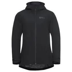 Jack Wolfskin Damen Moonrise 3-in-1 W Jacket, Schwarz, XXL EU - Wanderjacke in 3-in-1-Design, wasserdicht und winddicht, ideal für jedes Wetter, hergestellt aus recycelten Materialien für umweltbewusste Outdoor-Enthusiasten.