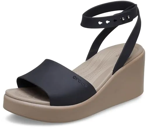 Crocs Herren Brooklyn Ankle Strap Wedge Sandalen - Komfortabler Keilabsatz - Wanderschuhe mit leichtem EVA-Material, ideal für lange Ausflüge und bietet optimalen Tragekomfort.