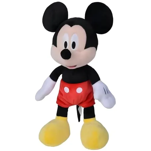 Disney Micky Maus Maskottchen 43 cm - Weiches Plüschspielzeug, ideal zum Kuscheln und Spielen für Kinder jeden Alters