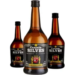 Obstbrand Castelo Silves - Aguardente Medronho - Portugal - Likör & Kräuterschnaps, einzigartiger portugiesischer Obstbrand aus Medronho-Früchten, ideal als Digestif oder für besondere Anlässe. Hochwertiger Geschmack mit 42,2% Vol.