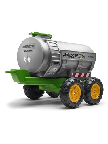 Falk Joskin-Anhänger mit Wasserhahn - 30 Liter Kapazität, ideal für Gartenarbeit und kompatibel mit Traktoren und Baggern für Kinder ab 3 Jahren