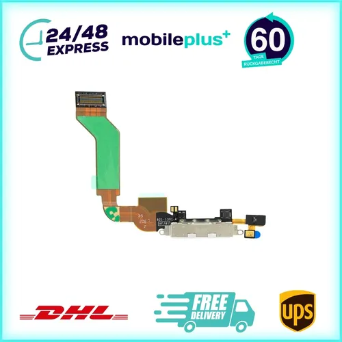 Ladebuchse für Apple iPhone 4s Weiß Dock Connector Flex 821-1301-A