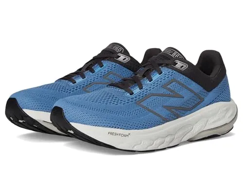 New Balance Herren Fresh Foam X 860 V14 Laufschuh – Blue Laguna/Black Cement/Grey Matter, 9,5 weit - Hochwertiger Laufschuh mit Fresh Foam X-Zwischensohle für optimalen Komfort. Strapazierfähige Gummi-Außensohle und leichtes Synthetikmaterial sorgen für hervorragende Leistung beim Laufen.