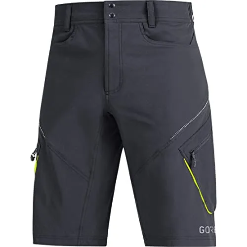 GORE Wear C3 kurze Herren Hose - Schwarz, Größe S - Kurze Sporthosen für warme Wetterbedingungen, mit atmungsaktiven Stoffen und komfortablem, bike-spezifischem Schnitt. Ideal für aktive Männer, die Wert auf Funktionalität legen.