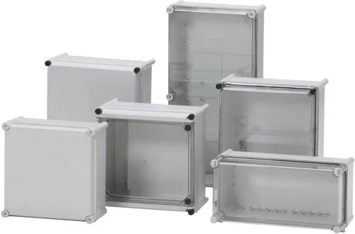 Fibox ABS 3828 18G Installations-Gehäuse 378 x 278 x 180 ABS, Polyamid Lichtgrau (RAL 7035) 1St.