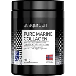 Seagarden Marine Collagen Pulver - 300g hochdosiertes Kollagen - Kollagen-Präparate, gewonnen aus MSC-zertifiziertem Kabeljau, unterstützt Hautelastizität und Muskelstärke, ideal für Frauen und Männer.