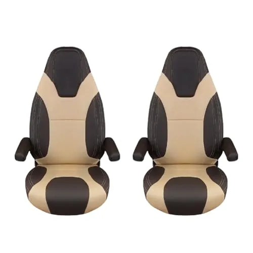 Sitzbezüge Pack Captain Seat Cover für FIAT Ducato, Boxer und Jumper - Maßgeschneiderte Sitzbezüge für Wohnmobile, bieten perfekten Sitzschutz und zusätzlichen Komfort mit viskoelastischem Kopfkissen und waschbarem, langlebigem Material.