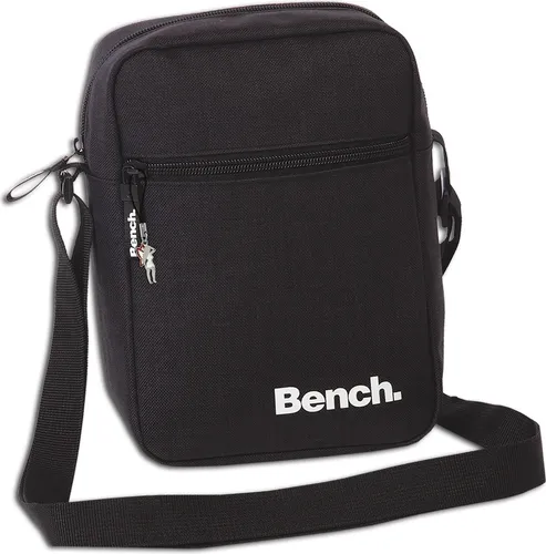 Bench Umhängetasche Cross Body Bag 17 x 23 x 8 cm - Schwarz - Messenger-Bags mit modernem Design, ideal für Damen und Herren. Bietet Platz für Geldbörse, Smartphone und Schlüssel, mit praktischen Fächern für Ordnung.