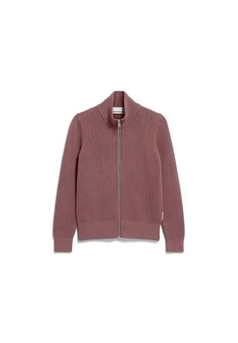 Armedangels Strickjacke REBECCAA GMT DYE M (40) - Nachhaltige Mode - Charmante Strickjacke aus 100% bio-zertifizierter Baumwolle in der Farbe dark berry, Größe M. Ideal für einen stilvollen und umweltbewussten Look.