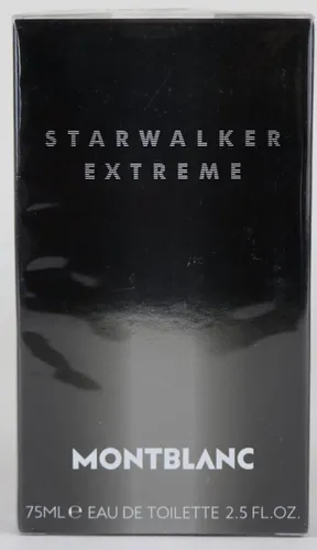 Montblanc Starwalker Extreme Eau de Toilette 75 ml - Herren Parfüm mit holzigen Noten, ideal für selbstbewusste Männer, die einen markanten Duft suchen. Frische Kopfnote von Ananas und Mandarine für einen lebendigen Start.