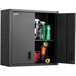 VEVOR Metallschrank Garagen-Wandschrank 76,2 x 31 x 76,2 cm - Schränke & Wandschränke - Robuster Metall-Wandschrank aus kaltgewalztem Stahl mit einer Gewichtskapazität von bis zu 240 lbs, ideal für die Aufbewahrung von Werkzeugen und Zubehör.