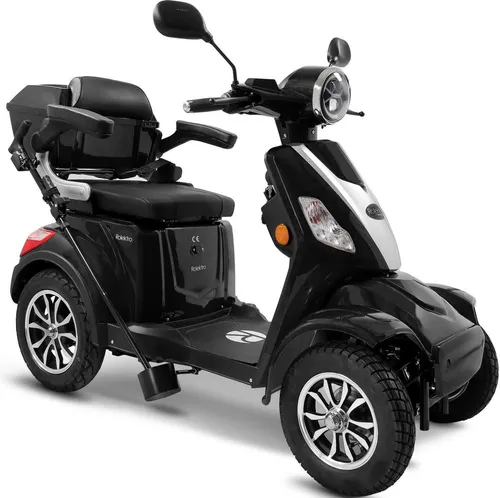 Rolektro E-Quad 25 V.3 - Elektroroller mit 1000W Motor, bis zu 80 km Reichweite und ohne Helmpflicht bei angelegtem Gurt