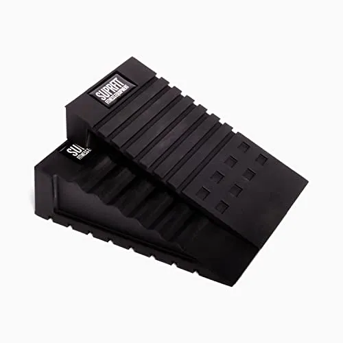 SF SUPRFIT Kraftstation Squat Ramp Kniebeugenkeile (2-tlg) - Fitness-Stationen für optimale Kniebeugen: Mit der 3-in-1 Lösung der Suprfit Squat Ramps wählst du die perfekte Fersenhöhe für dein Training und erhöhst deine Standsicherheit.