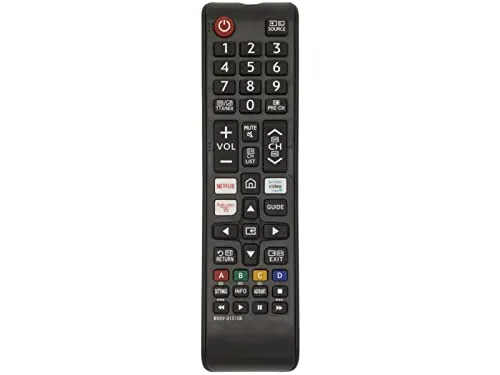 azurano BN59-01315B - Universal - Fernbedienung für 2018-2022 Samsung UE Quantum Crystal QLED UHD 4K Smart TV Serien - TU RU Q AU BU LS T UN QN - Direkttasten für Netflix, Prime Video & Rakuten