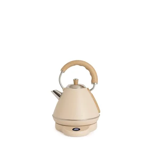 KETTLE RETRO PRO - Elektrischer Wasserkocher mit Temperaturkontrolle - Praktischer 1 L Wasserkocher für perfekten Genuss. Wähle die ideale Temperatur für Tee und Kaffee zwischen 40 und 100 °C. Aus lebensmittelechtem Edelstahl, BPA-frei und mit Sicherheitsfunktionen für sorgenfreies Kochen.