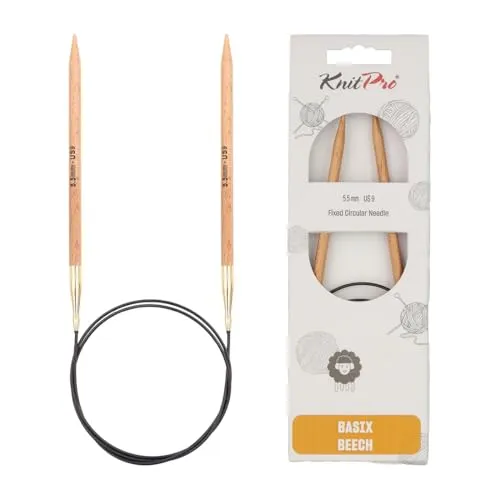 KnitPro Basix Beech Rundnadeln 32" (80cm) | 5.5mm