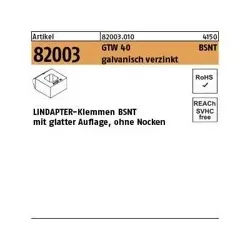 LINDAPTER-Klemmen ART 82002 GT B MM 24 galvanisch verzinkt, mittel ** S