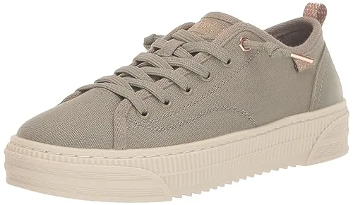 Skechers Damen BOBS COPA - Olive Canvas, 38 EU - Damen-Sneaker, vegan und maschinenwaschbar, mit Memory-Foam Fußbett für ultimativen Komfort und Unterstützung.