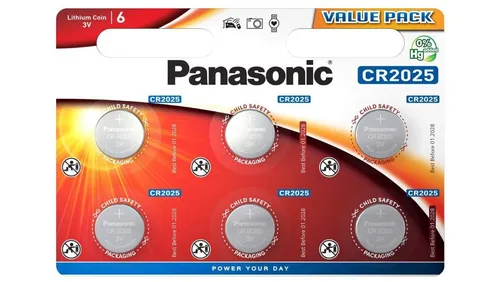 Bateria litowa CR2025 3V /6szt./ PANASONIC 5410853043829