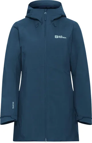 Jack Wolfskin Heidelstein Ins Jacket W - Midnight Sky XXL - Sportjacke für Damen mit hervorragendem Wetterschutz, wasser- und winddicht dank TEXAPORE CORE, ideal für Outdoor-Aktivitäten.