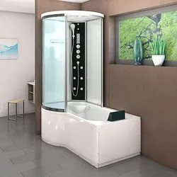 Kombination Badewanne Dusche K55-R03-EC - 2in1 Duschtempel 100x170 cm - Duschwände: AcquaVapore K55-R03-EC, hochwertiges 2in1 Wannen- und Duschsystem aus 6mm Sicherheitsglas, mit integrierten Massagedüsen und LED Regendusche für ein luxuriöses Duscherlebnis.