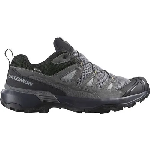 Salomon X Ultra 360 Leather Gore-Tex Laufschuhe Herren - Gris/argent - 46 - Wanderschuhe mit Gore-Tex, wasserdicht und atmungsaktiv, ideal für anspruchsvolle Trails und Abenteuer in der Natur.