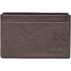 FOSSIL Leder Kartenhalter Neel Card Case Brown braun - Braun