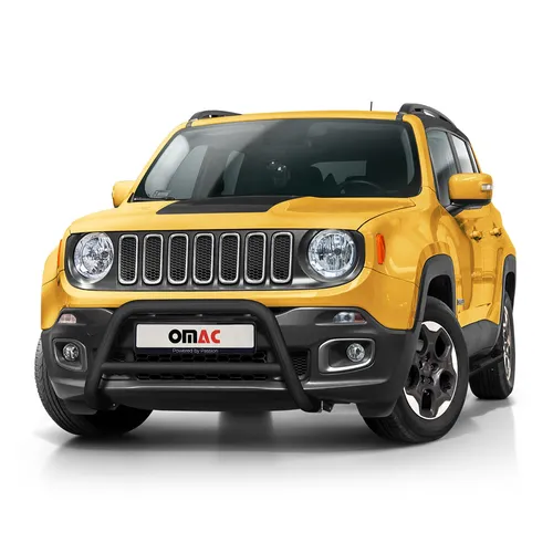 Frontbügel für Jeep Renegade 2014-2024 mit ABE in Schwarz - Robuster Frontschutzbügel aus Edelstahl für Jeep Renegade. Ideal für den professionellen Einsatz, sorgt für zusätzliche Sicherheit und verleiht Ihrem Fahrzeug einen markanten Look.