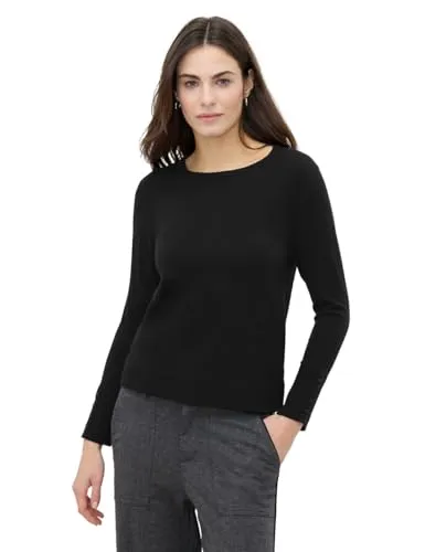 Street One Studio Damen Strickpullover mit Knöpfen - Kuscheliger Damenpullover mit Rundhalsausschnitt und modischen Knöpfen. Ideal für den Alltag und perfekt kombinierbar für jeden Anlass.
