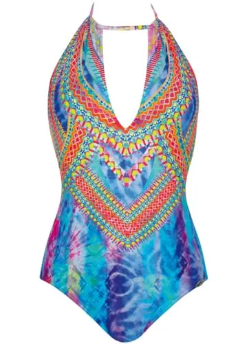 Sunflair Samba Tribe Badeanzug - Eleganter Sunflair Badeanzug mit hohem Rücken und Schalen für optimalen Tragekomfort. Ideal für den Strand oder das Schwimmbad. Hochwertige Materialzusammensetzung für eine perfekte Passform.