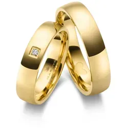MARRYA Trauring Edelstahl Ringe Trauringe Eheringe Partnerringe goldfarben 58