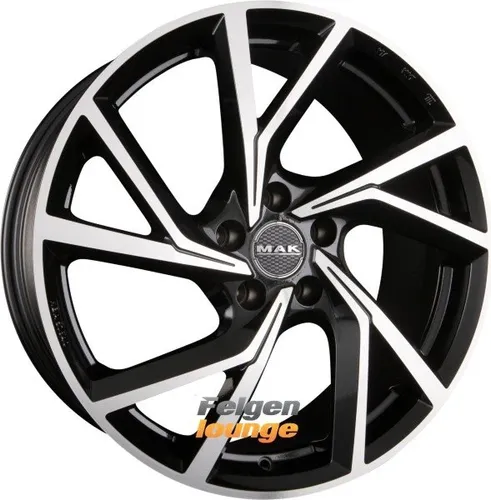 MAK Kassel Black Mirror 19" Alufelgen - 19 Zoll Alufelgen in Black Mirror, Doppelspeichen-Design, ideal für sportliche Fahrzeuge mit einer maximalen Traglast von 820 kg.