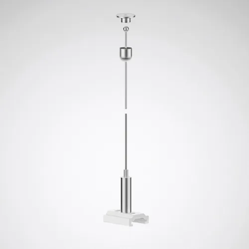 Trilux Seilabhängung Rail ZS D/1 #8888900 – Zubehör für Deckenleuchten - Praktische Seilabhängung in weiß für eine einfache und sichere Montage. Ideal für verschiedene Deckenleuchten, sorgt für eine elegante Präsentation.