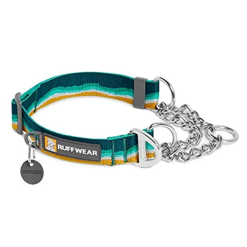 Ruffwear Chain Reaction Hundehalsband - Verstellbar und Sicher - Verstellbares Hundehalsband im Martingale-Stil, ideal für sicheres Training an der Leine. Robuste Materialien sorgen für Langlebigkeit und Komfort. Reflektierendes Gurtband für bessere Sichtbarkeit.