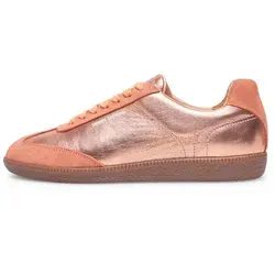 Henry Stevens Sophia TIS Damensneaker Sneaker Halbschuh Leder handgefertigt, sportlicher Freizeitschuh Damen orange 40 EU