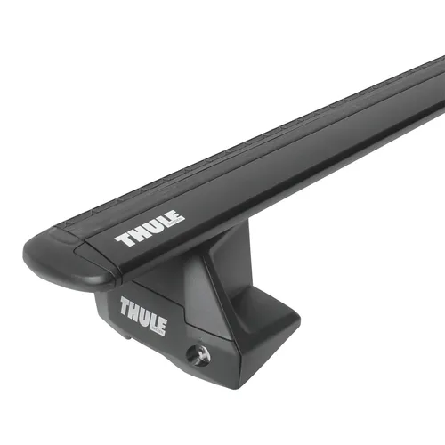 Thule WingBar EVO Aluminium Dachträger für Ford Puma SUV - Fahrzeugspezifischer Gepäckträger mit abnehmbaren Querträgern, maximaler Traglast von 75 kg und Anti-Diebstahlschloss für sicheren Transport.