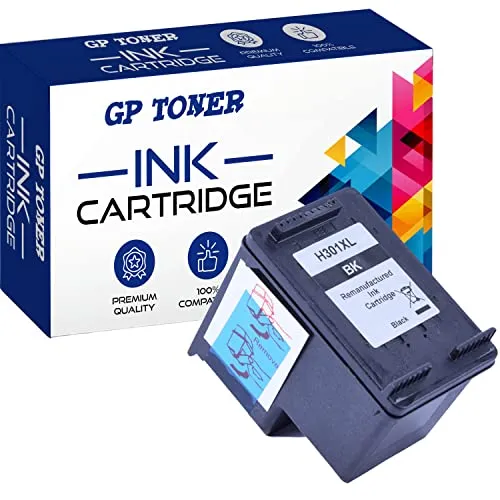 GP TONER HP 301XL Druckerpatronen - Tintenpatronen für Tintenstrahldrucker, kompatibel und hochwertig mit 20 ml Inhalt für mehr Druckleistung, ideal für verschiedene HP Modelle.