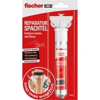 fischer REPARATUR SPACHTEL 70 ml weiß überstreichbar - Wandreparatur-Kits & Wandreparatur-Produkte, ideal zum Füllen von Löchern und Rissen, leicht überstreichbar für eine unsichtbare Reparatur.