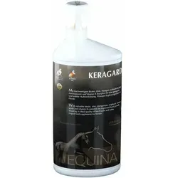 L Equina Keragard 1 - Flüssiges Ergänzungsfutter für Pferde - Pferdefutter zur Stabilisierung der Hufhornbildung mit hochwertigem Biotin, Zink und Mangan für gesundes Hufwachstum und verbesserte Fellkondition.