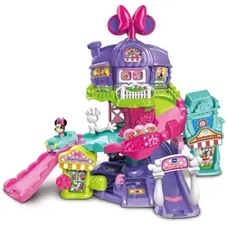 Vtech® Spiel-Gebäude Tut Tut Baby Flitzer: Minnies Einkaufsabenteuer - Spielfahrzeug-Gebäude für Kinder ab 12 Monaten, fördert die motorischen Fähigkeiten und das kreative Spiel mit interaktiven Funktionen.