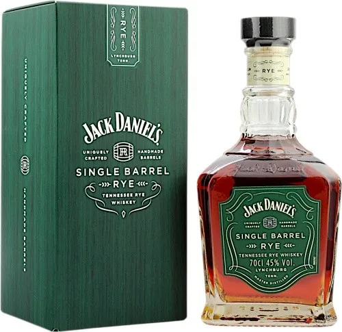 Jack Daniels Single Barrel Rye - Hochwertiger Tennessee Rye Whiskey - Whisky aus ausgewählten Fässern mit außergewöhnlichem Reifegrad, hergestellt aus 70% Roggen für ein intensives Geschmackserlebnis.