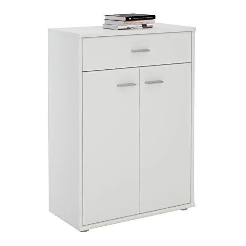 CARO-Möbel Highboard TOMMY - Modernes Sideboard in verschiedenen Farben - Highboard mit 2 Türen und 1 Schublade, reibungs- und kratzfeste Oberfläche für einfache Reinigung. Ideales Stauraumwunder für jeden Raum.