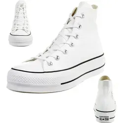 Converse Damen Ctas Lift Hi Sneakers - Weiß/Schwarz, 39.5 EU - Damen-Sneaker mit hohem Komfort und trendigem Design, perfekt für lässige Outfits und stilvolle Auftritte.
