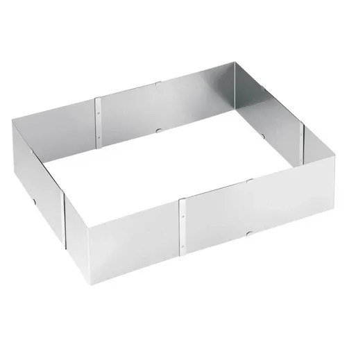 GEFU Backrahmen UNO, Edelstahl 18/10, 1 tlg, hoher Backrahmen - Hochwertiger eckiger Backrahmen aus Edelstahl für perfekte Backergebnisse. Ideal für Kuchen, Aufläufe und Brownies. Robuste Konstruktion garantiert gleichmäßige Hitzeverteilung und einfache Handhabung.