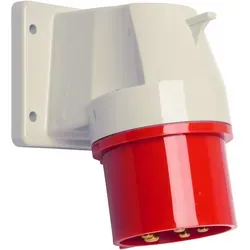 Walther Werke 661504 Anbaugerätestecker 63A 5P mit Flanschgehäuse - Robuste 63A CEE Anbaugerätesteckdose mit schräger Ausführung und IP44 Schutzart. Ideal für den sicheren Einsatz in feuchten Umgebungen. Einfache Montage dank angeschraubtem Flanschgehäuse.