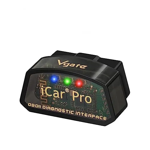 Vgate iCar Pro Bluetooth 4.0 OBD2 Fehlercode Leser - OBD-II Diagnosewerkzeuge für präzise Fehlersuche, einfach zu bedienen und kompatibel mit vielen OBD2 Apps, spart Kosten bei der Auto-Diagnose.