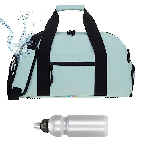 Sporttasche Hydro Gym Bag 12891 mit Trinkflasche - Klassische Sporttaschen, wasserabweisend aus Plane, mit separatem Nassfach und Schuhfach für optimale Hygiene und Ordnung beim Sport. Inklusive Trinkflasche für unterwegs!